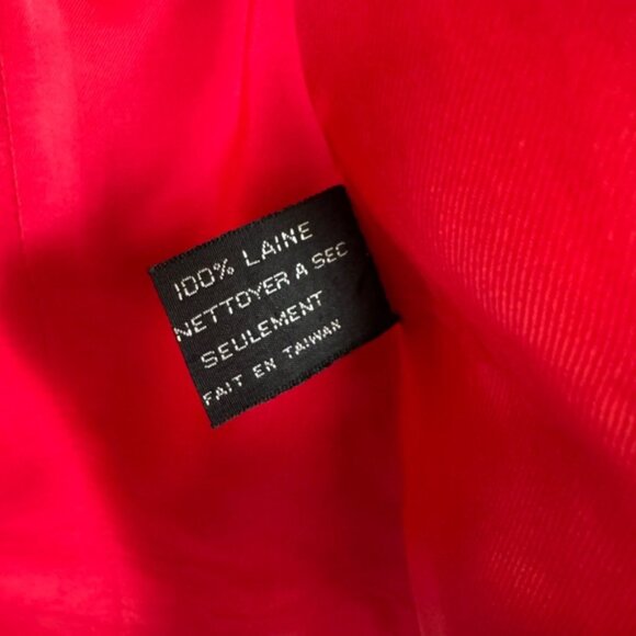 SASSON Vintage 1980 Wool Cropped Blazer Jacket Bolero Lightweight Button Satin - Picture 13 of 16